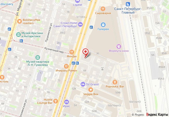 Карта с зоной обслуживания СЕРВИС ЗАМКОВ